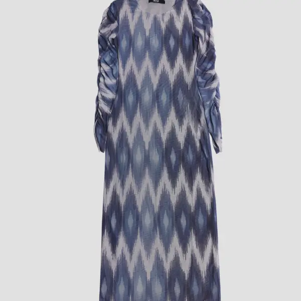 Yig’ilgan yengli maxi ko’ylak